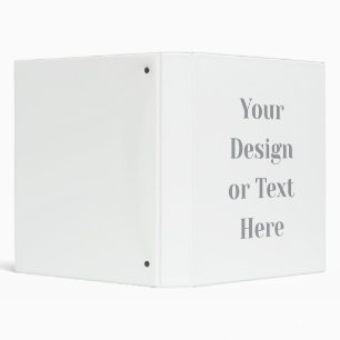 Customizable Your Design or Text Here Personalized Binder