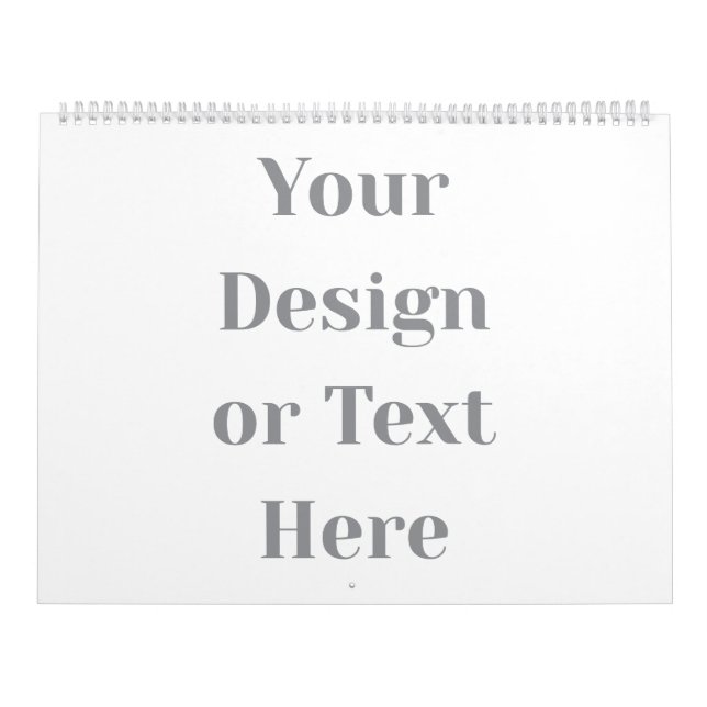 Customizable Your Design or Text Here Personalized Calendar (Cover)