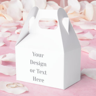 Customizable Your Design or Text Here Personalized Favor Box