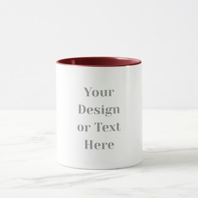 Customizable Your Design or Text Here Personalized Mug (Center)