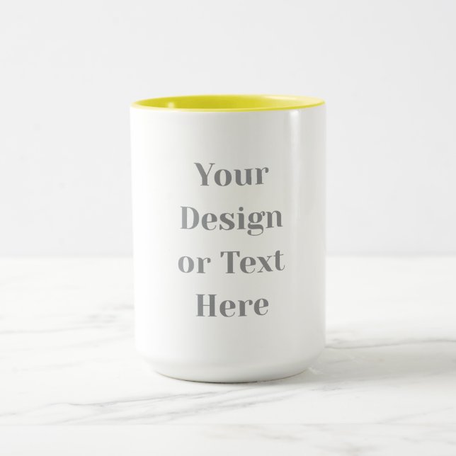 Customizable Your Design or Text Here Personalized Mug (Center)