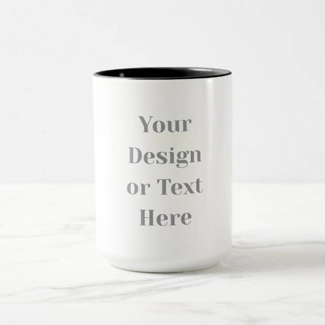 Customizable Your Design or Text Here Personalized Mug (Center)