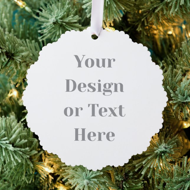 Customizable Your Design or Text Here Personalized Ornament Card (Insitu (Tree))
