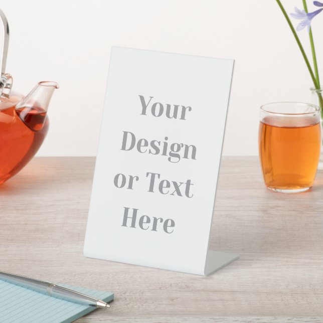 Customizable Your Design or Text Here Personalized Pedestal Sign (In SItu)