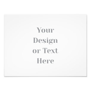Customizable Your Design or Text Here Personalized Photo Print