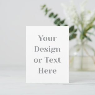 Customizable Your Design or Text Here Personalized Postcard