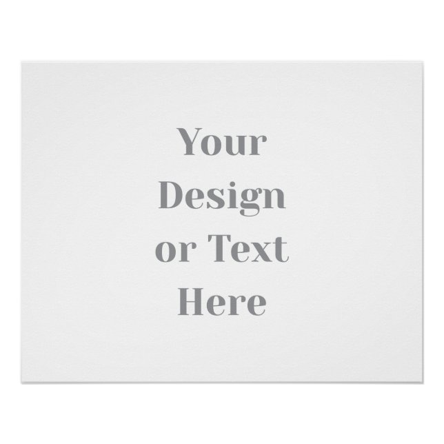 Customizable Your Design or Text Here Personalized Poster (Front)