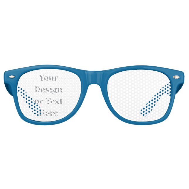 Customizable Your Design or Text Here Personalized Retro Sunglasses (Front)
