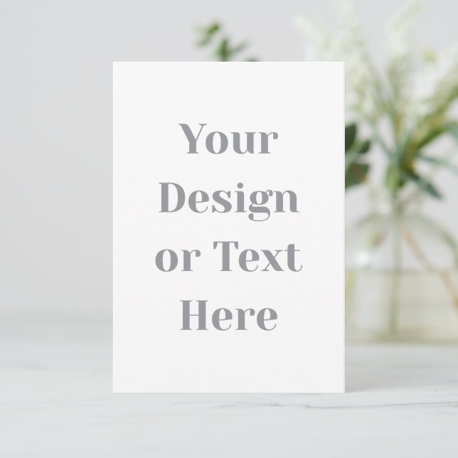 Customizable Your Design or Text Here Personalized RSVP Card (Standing Front)