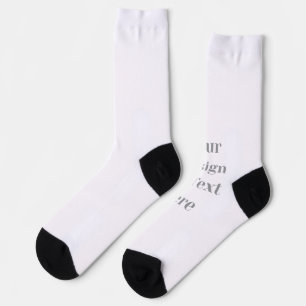 Customizable Your Design or Text Here Personalized Socks