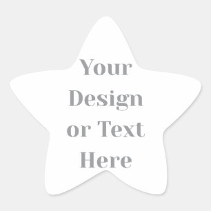 Customizable Your Design or Text Here Personalized Star Sticker