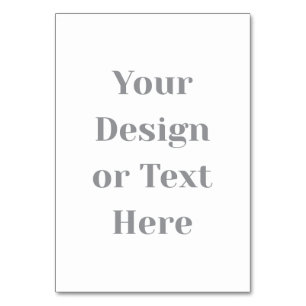 Customizable Your Design or Text Here Personalized Table Number