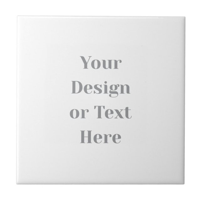 Customizable Your Design or Text Here Personalized Tile (Front)