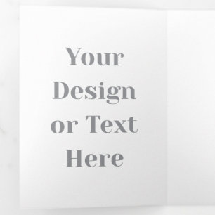 Customizable Your Design or Text Here Personalized Tri-Fold Holiday Card