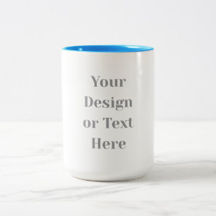 Customizable Your Design or Text Here Personalized Two-Tone Coffee Mug