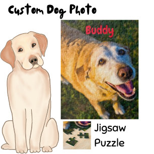 Customizable Your Dog Photo Jigsaw Puzzle
