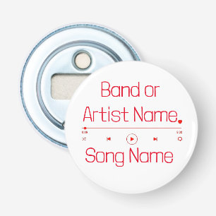 Customizable Your Favorite Music Bottle Opener