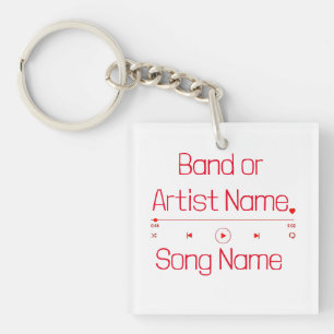 Customizable Your Favorite Music Keychain