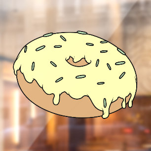 Customizable Your Favourite Doughnut With Sprinkle Window Cling