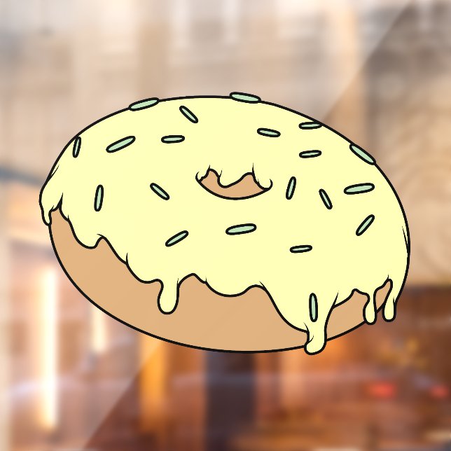 Customizable Your Favourite Doughnut With Sprinkle Window Cling (Sheet 2)