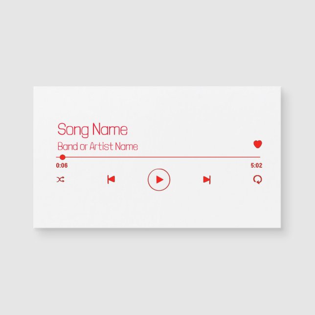 Customizable Your Favourite Music (Front)