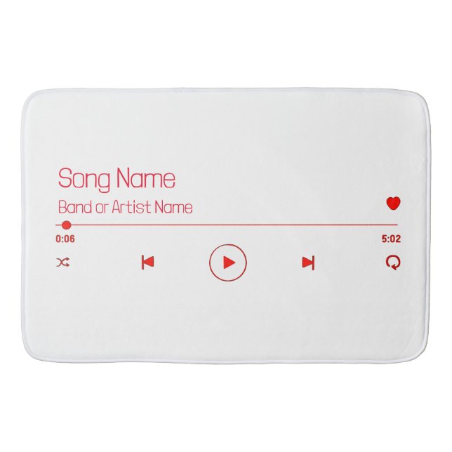 Customizable Your Favourite Music Bath Mat (Front)
