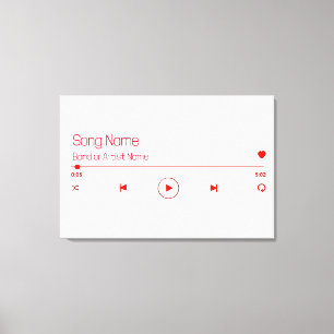 Customizable Your Favourite Music Canvas Print