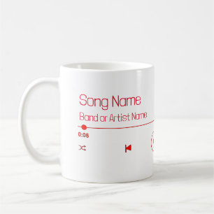 Customizable Your Favourite Music Coffee Mug