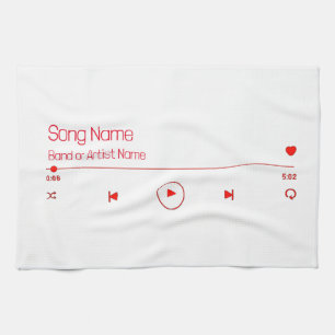 Customizable Your Favourite Music Kitchen Towel
