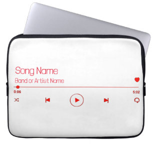 Customizable Your Favourite Music Laptop Sleeve