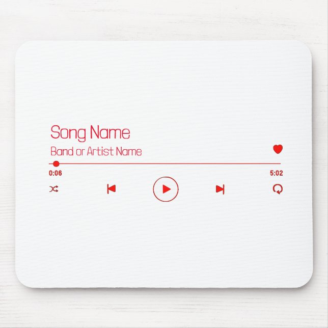 Customizable Your Favourite Music Mouse Pad (Front)