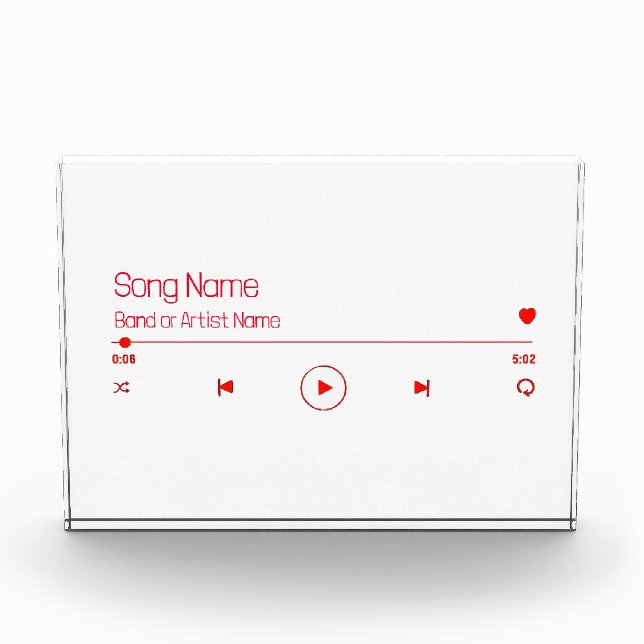 Customizable Your Favourite Music Photo Block (Front)