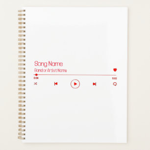 Customizable Your Favourite Music Planner
