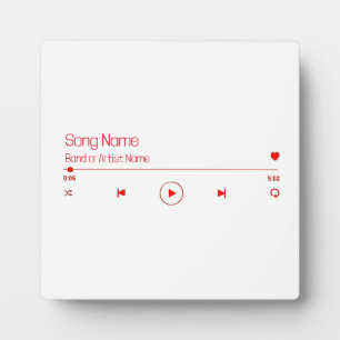 Customizable Your Favourite Music Plaque