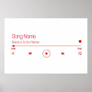 Customizable Your Favourite Music Poster