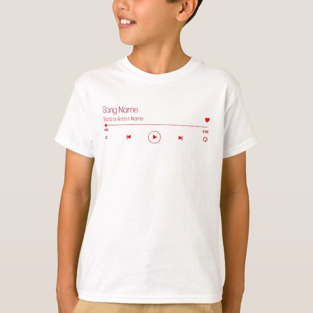 Customizable Your Favourite Music T-Shirt (Front)