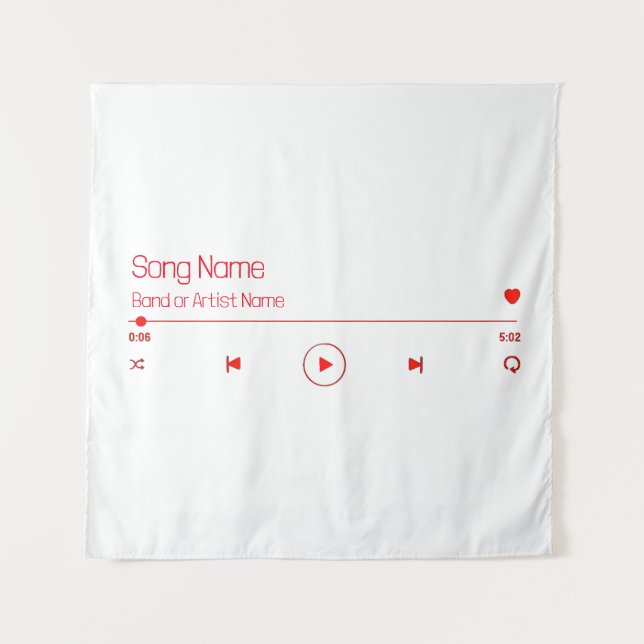 Customizable Your Favourite Music Tapestry (Front)