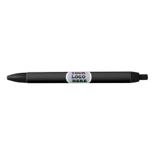 Customizable Your Logo Here branding Black Ink Pen