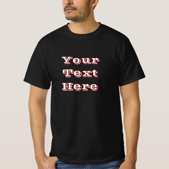 Customizable "Your Logo Here" Minimalist Shield  T-Shirt (Front)