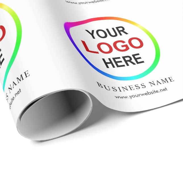 Customizable "your logo here" wrapping paper (Roll Corner)