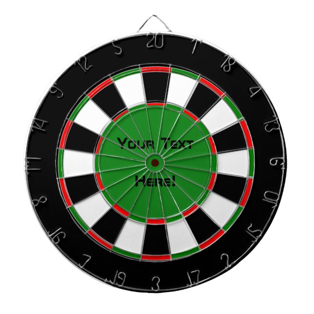 Customizable Your Text Here Traditional Dart Board (Front)