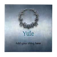 Customizable Yule Ceramic Tile