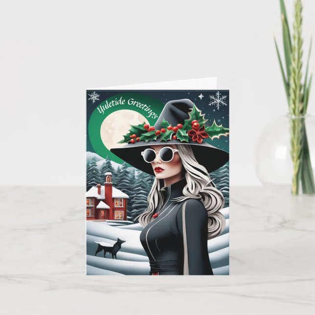 Customizable Yuletide Christmas Card (Front)