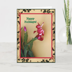 Customizable Zago Cactus Christmas Card