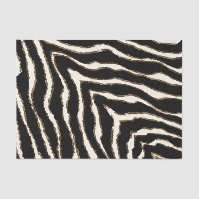 Customizable Zebra Print Tissue Paper (Front)