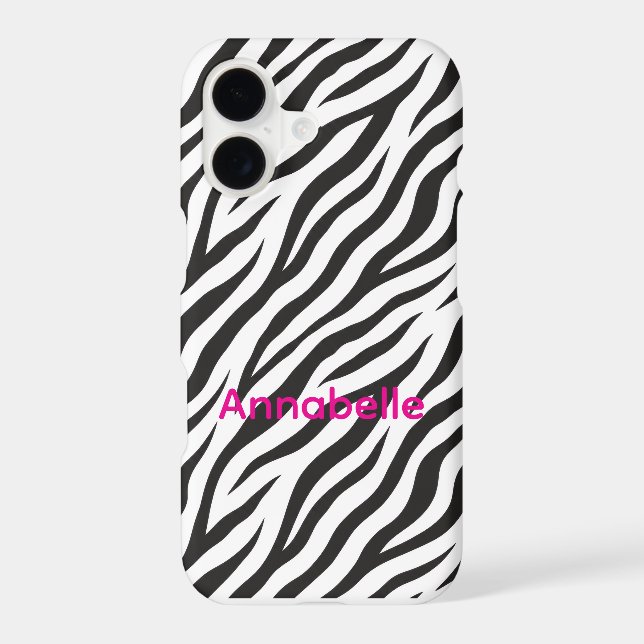 customizable zebra stripe iphone case (Back)