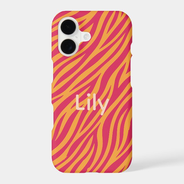 customizable zebra stripes iphone case (Back)