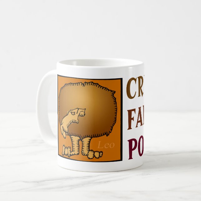 Customizable Zodiac Sign Personality Leo Mug (Front Left)