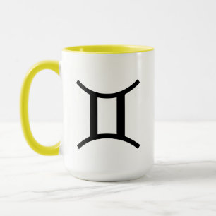 Customizable Zodiac Sign Symbol Gemini Power Colou Mug