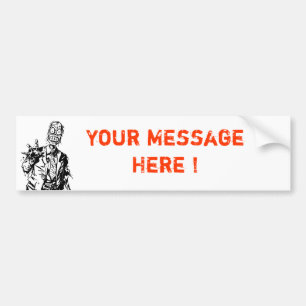 Customizable Zombie Bumper Sticker